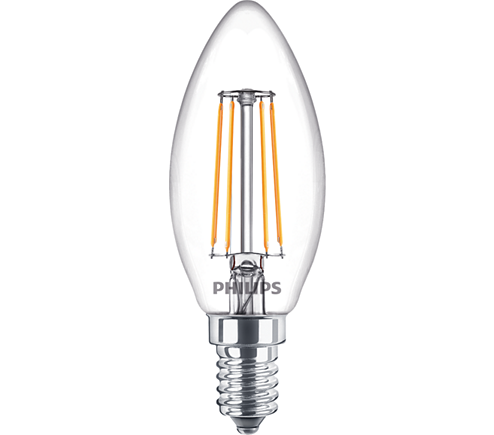 PHILIPS LED BULB B35 4.3W - 40W Rustik Led Filament Ampul 2700K Sarı Işık
