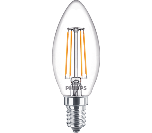 PHILIPS LED BULB B35 4.3W - 40W Rustik Led Filament Ampul 2700K Sarı Işık