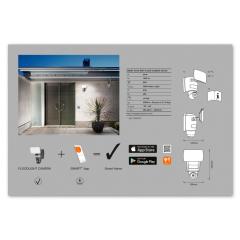 LEDVANCE OSRAM Smart+ Home 24W Sarı Işık Kameralı Sensörlü WIFI Kontrollü Led Projektör