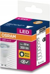 OSRAM - 5-50W 3000K Sarı Işık GU10 Led Spot Ampul