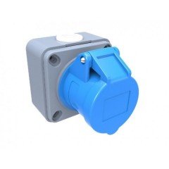 BEMİS - Cee Norm Düz Duvar Prizi 3x16A 220V 2P+E IP44