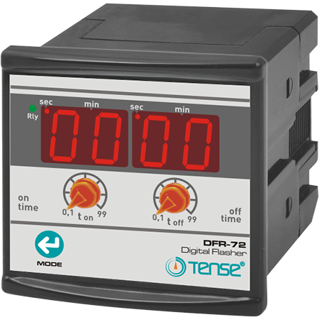 TENSE - Dijital Multi Flaşör Rölesi 1sn99dk 72X72 DFR-72
