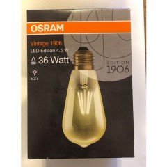 OSRAM - Vintage 1906 4.5-36W ST64 E27 Duy Sarı Işık Rustik Filamentli Ampul