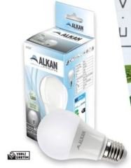 ALKAN - LED Ampul 4000K Kırık Beyaz 9W 10'lu