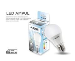 ALKAN - LED Ampul 6500K Beyaz 9 W 10'lu