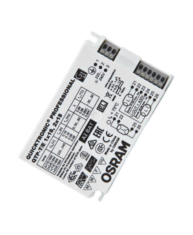 OSRAM - Elektronik Balast QTP-T/E 1x18,2x18W