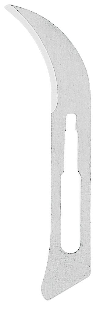 12 Scalpel Blades, Stainless Steel, Sterile, 100 Pack - AJ205