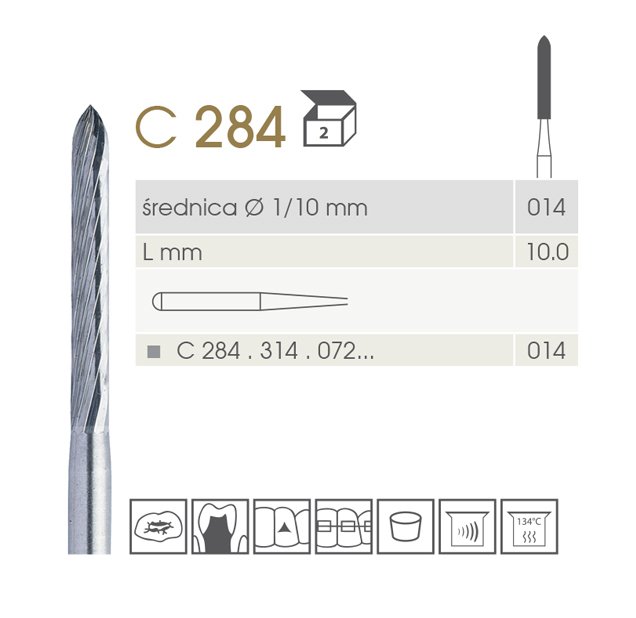 Finishers - Composite Finishing Burs - Duplex Finishers C284 grey Ø 014mm L 10mm