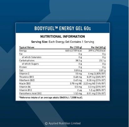 Body Fuel Energy Gel 60Gx20