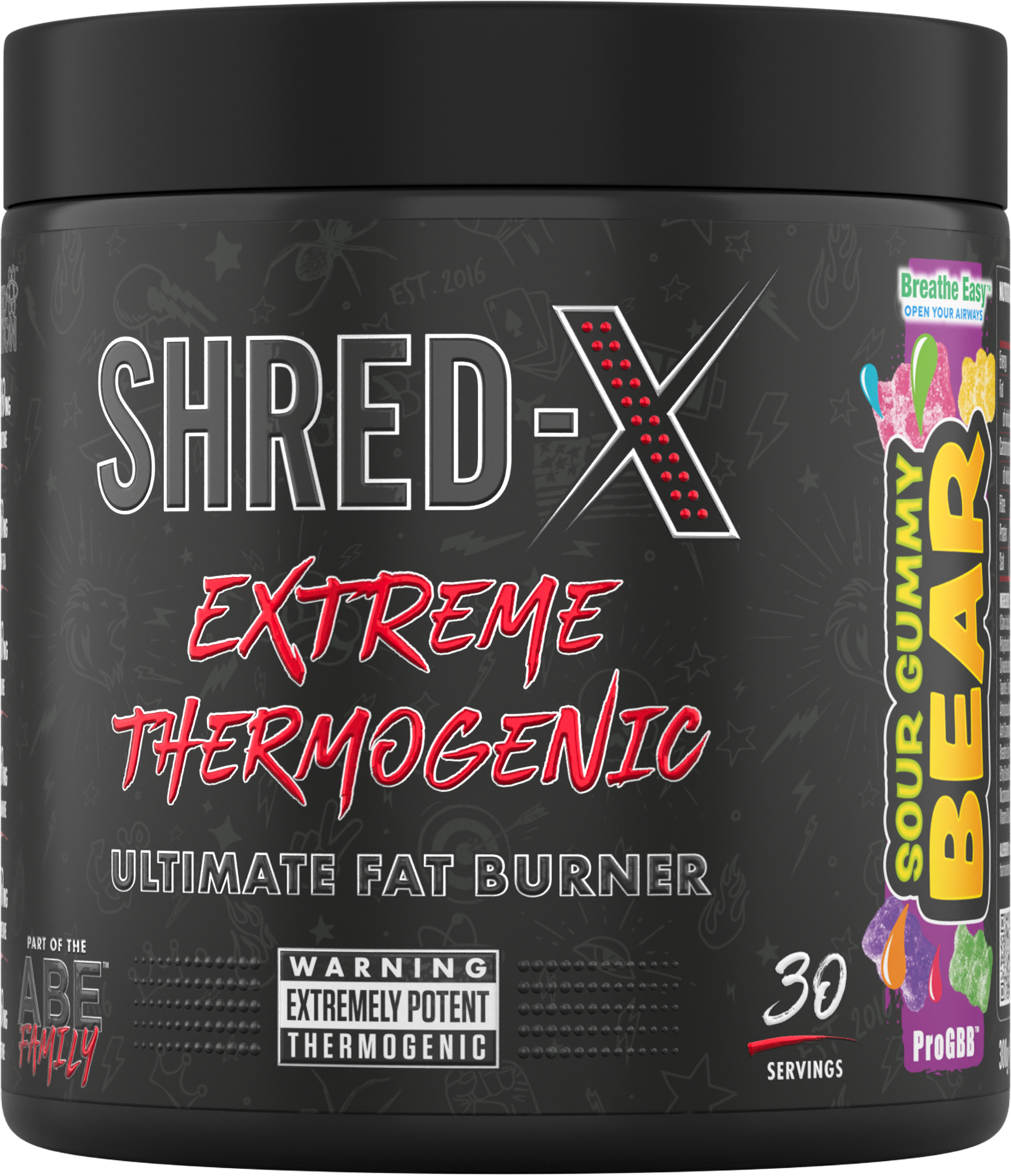 Shred X Powder Fat Burner Sour Gummy Bear 300G