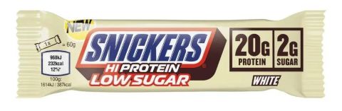 SNICKERS HIGH PROTEIN BAR LOW SUGAR WHITE 57G