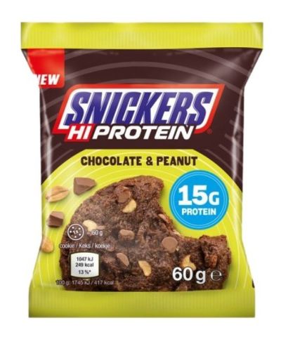 SNICKERS HIGH PROTEIN CHOCOLATE & PEANUT COOKIE 60G
