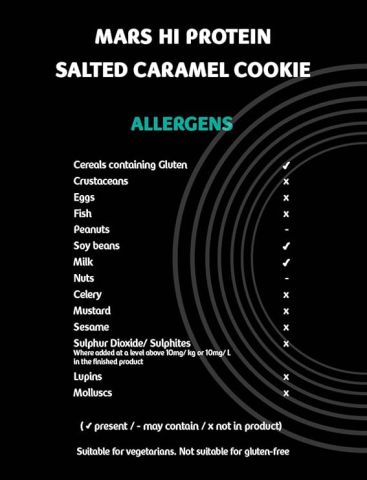 MARS HIGH PROTEIN SALTED & CARAMEL COOKIE 60G