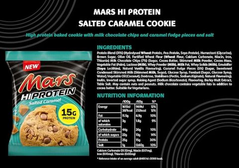 MARS HIGH PROTEIN SALTED & CARAMEL COOKIE 60G