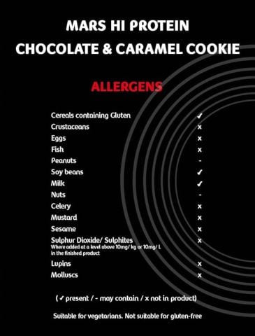MARS HIGH PROTEIN CHOCOLATE & CARAMEL COOKIE 60G