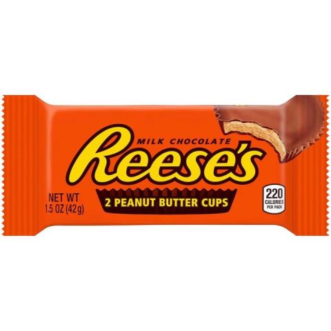 REESE'S 2 PEANUT BUTTER CUPS  42G