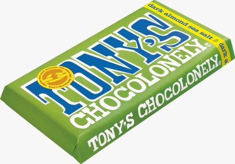 TONYS DARK ALMOND SEA SALT 180G