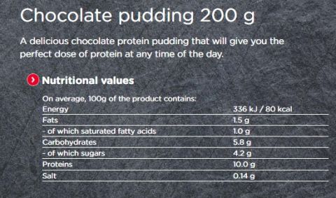 ZOTT PROTEIN PUDDING CHOCOLATE 200G