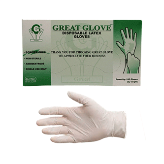 Great Glove  Latex Pudrasız Eldiven L