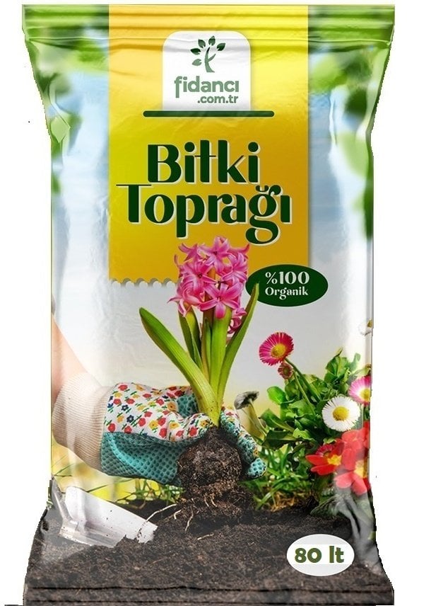 80 Litre Torf Bitki Toprağı Çiçek Toprağı Perlit Cocopeat Katkılı  Fidancı