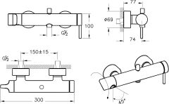 VitrA Origin Banyo Bataryası Mat Siyah A4261936