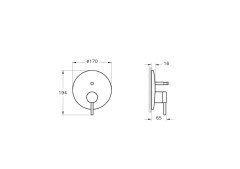 VitrA Origin Ankastre Banyo Bataryası Fırçalı Nikel A4262034