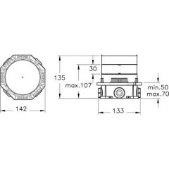 Artema A42806 Ankastre Banyo Bataryası, Sıva Altı Grubu