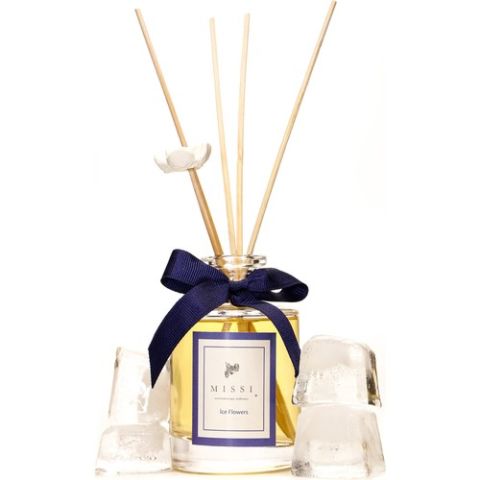 110 cc Silindir Şişe Bambu Çubuklu Ice Flowers Oda Kokusu
