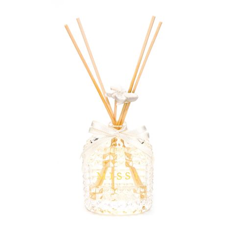 Oval Kristal Cam Şişe 100 ml White Jasmine Oda Kokusu