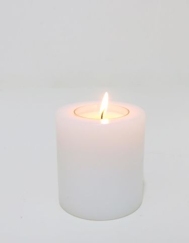 MİSSİ 7X8 CM DÜZ KESİM BLOK MUMLUK VE TEALIGHT SETİ