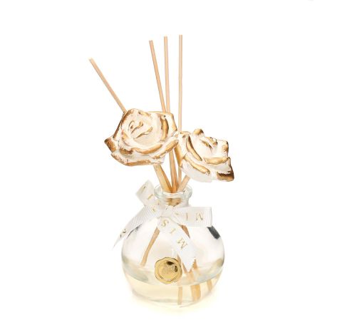 230 ml Gold Seramik Taşlı Bambu Çubuklu Black Vanilya Oda Kokusu