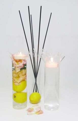 MİSSİ EL YAPIMI RUF YAKA CAM MUMLUK VE TEALIGHT SETİ