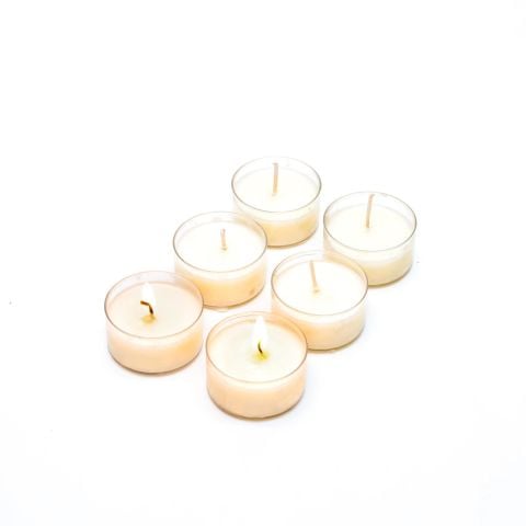 6lı Gardenya Kokulu Btikisel Tealight Mum Seti