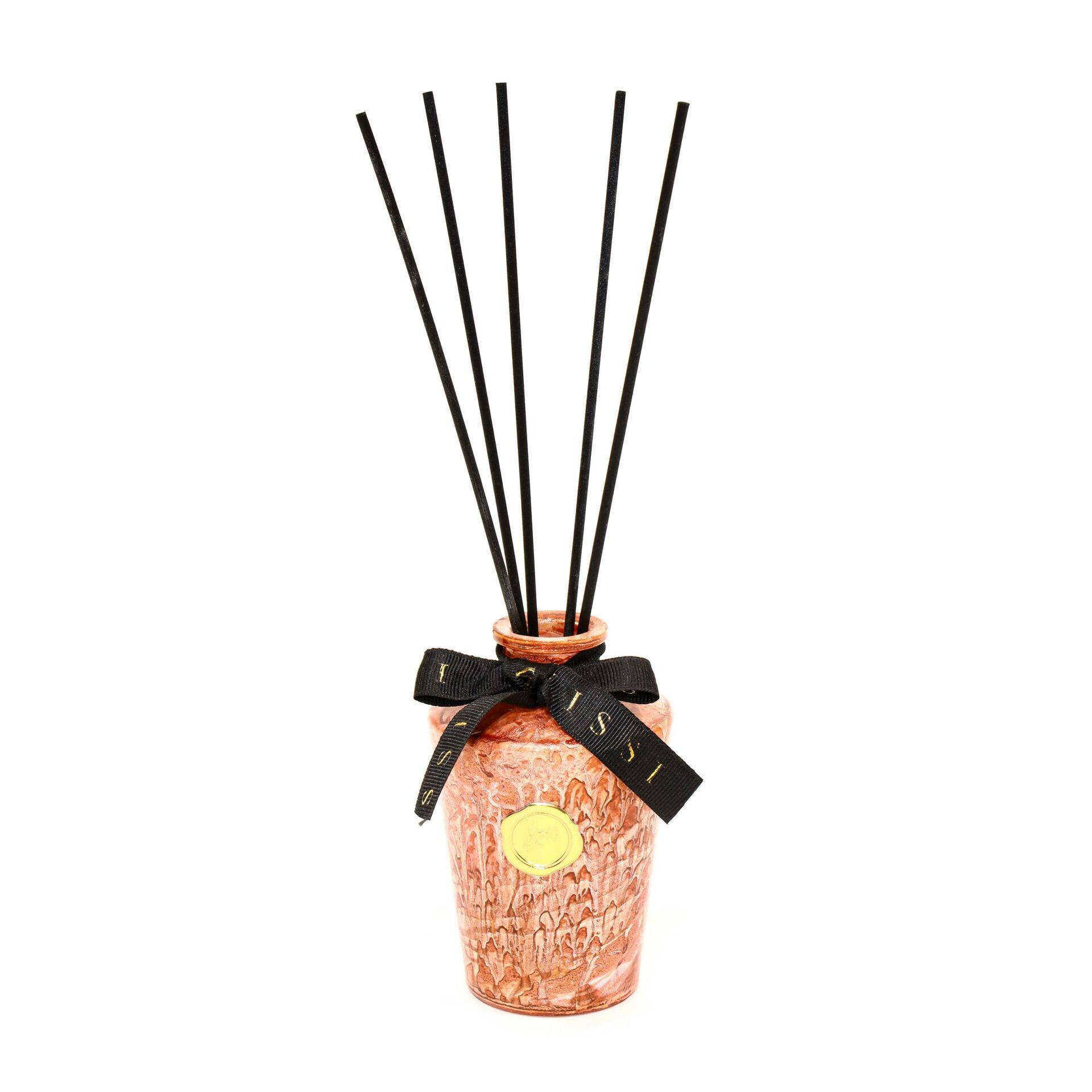 130 ml Somon Batik Cam Şişe Dark Amber Oda Kokusu