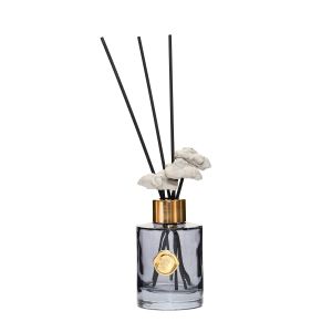 100 ml Siyah Cam Şişe Gold Boyunlu Black Vanilya Oda Kokusu