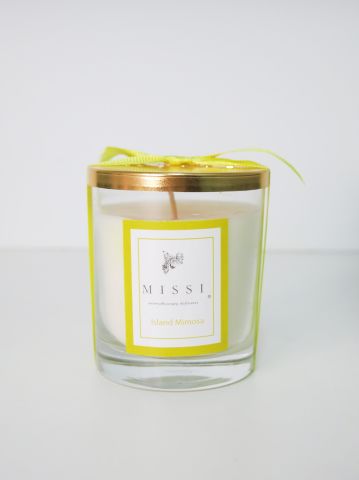 MİSSİ KAPAKLI ISLAND MIMOSA VEGAN MUM (140 GR)