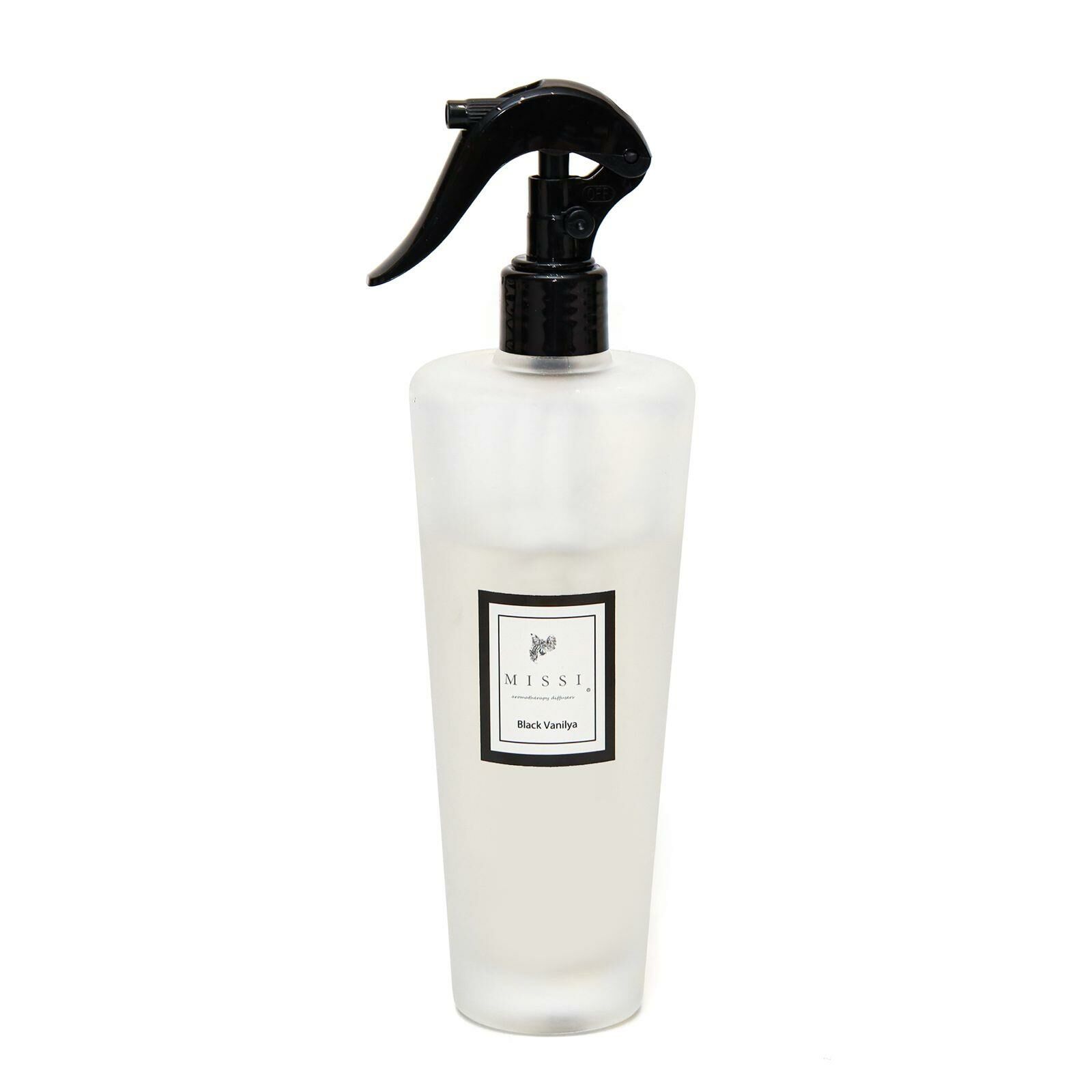 400 ml Buzlu Konik Cam Black Vanilya Oda Spreyi
