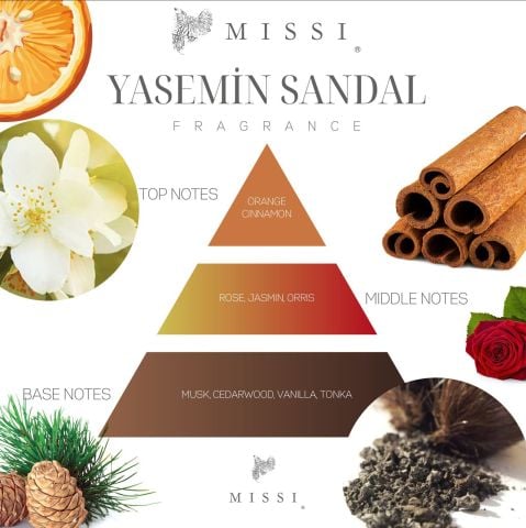 Ahşap Fitilli Crackling (Çıtırtılı) Yasemin Sandal Vegan Refil Mum 130 gr
