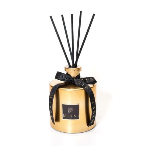 500 ml Parlak Gold Cam Şişe Dark Amber Oda Kokusu