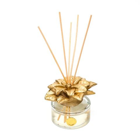 150 ml Gold Çiçek Taşlı Bambu Çubuklu Apple&Cinnamon Oda Kokusu