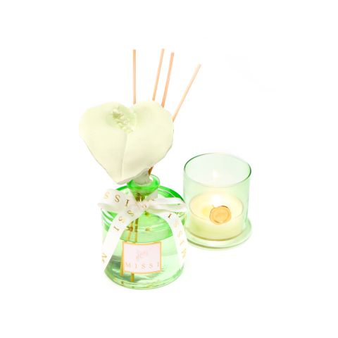 200 ml Yeşil Şişe Gala Çiçeği Taş Çubuklu White Jasmine Oda Kokusu