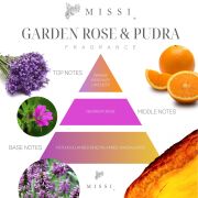 130 ml Pembe Çiçek Seramik Taş Bambu Çubuklu Garden Rose-Pudra Oda Kokusu