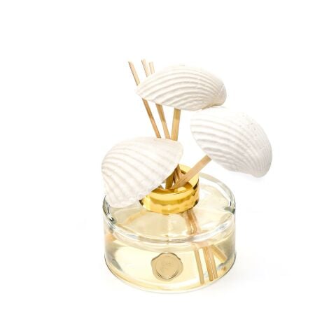 Marin 150 ml İstiridye Kabuğu Seramik Taş Bambu Çubuklu Aqua Mediterian Oda Kokusu