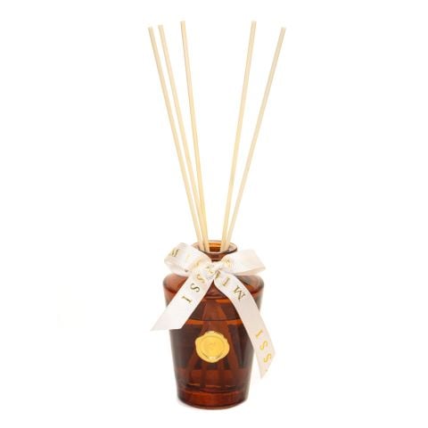 130 ml Kahverengi Konik Cam Şişe Bambu Çubuklu Oud Oda Kokusu