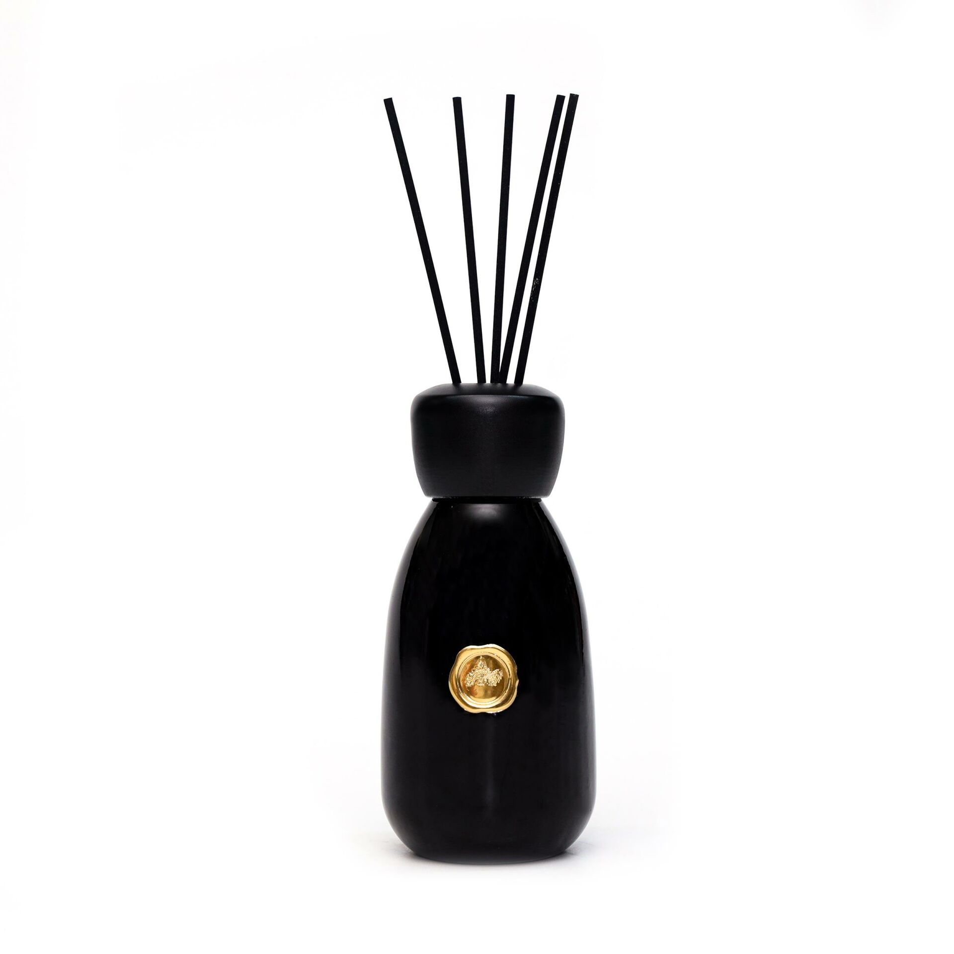 230 ml Siyah Cam Şişe Bambu Çubuklu Black Orchid Oda Kokusu