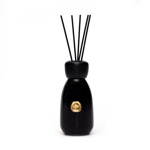 230 ml Siyah Cam Şişe Bambu Çubuklu Black Orchid Oda Kokusu