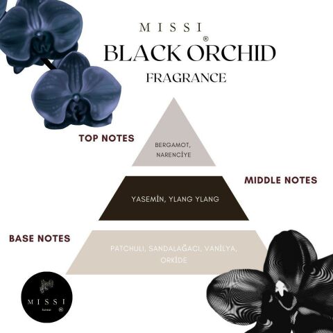 3 Adet Black Orchid Kokulu Zarf Seti
