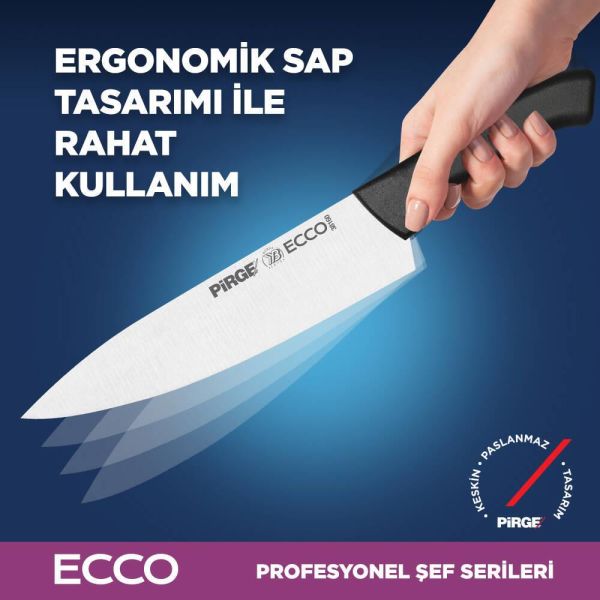 Pirge Ecco Şef Bıçağı  SİYAH