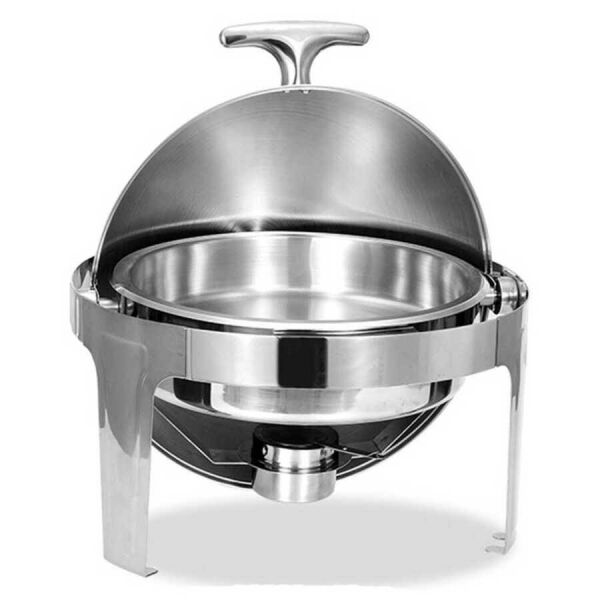 Epinox Chafing Dish, Yuvarlak, Roll Top Kapak, 9 L