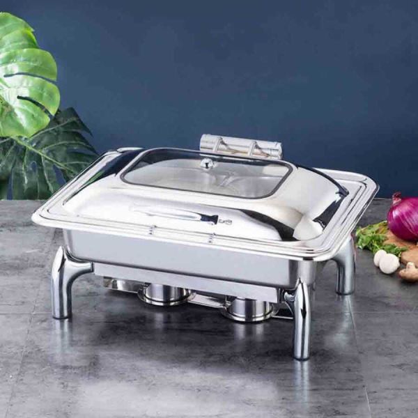 Epinox Hidrolik Kapaklı Chafing Dish, 9 L